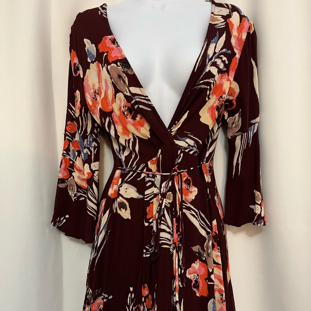 Mini dress with flowers